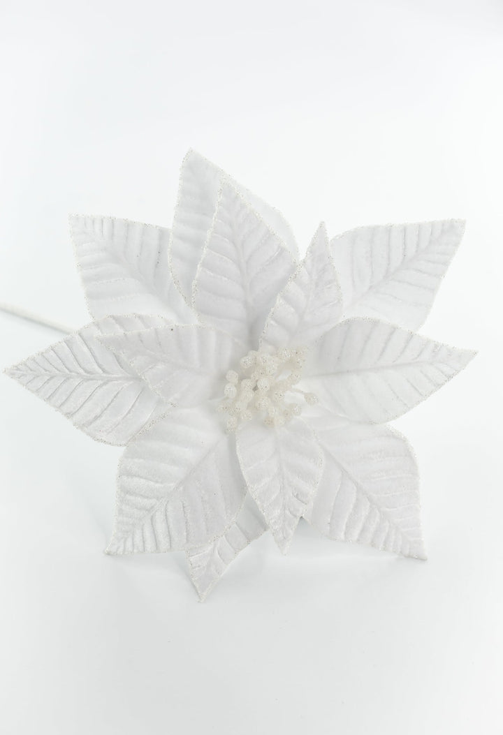 White Poinsettia Stem - Greenery Market86324WT