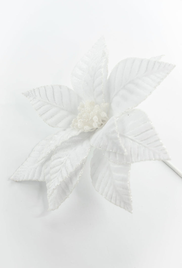 White Poinsettia Stem - Greenery Market86324WT