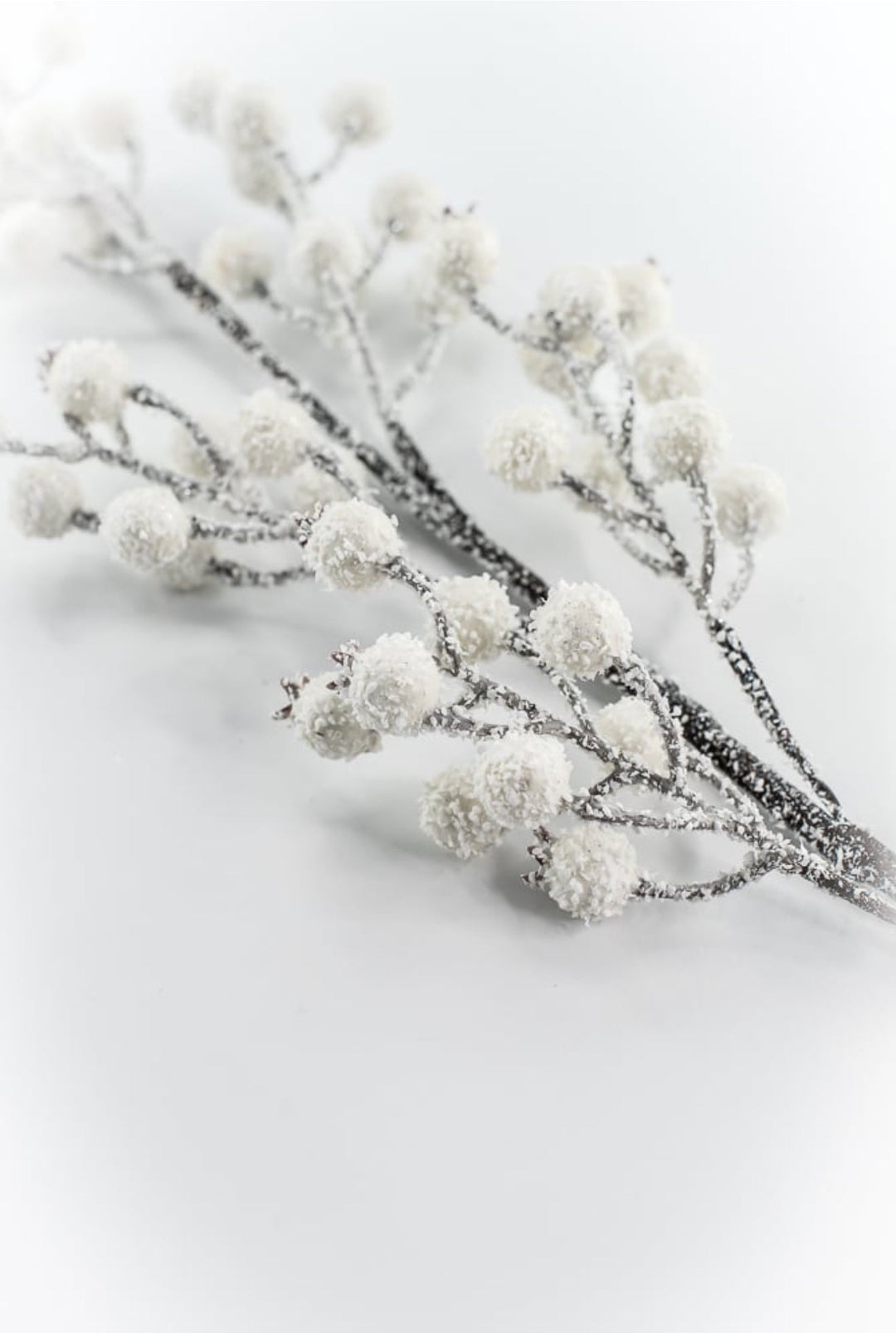 White Snowy Berry Pick - 29" - Greenery MarketXB661W