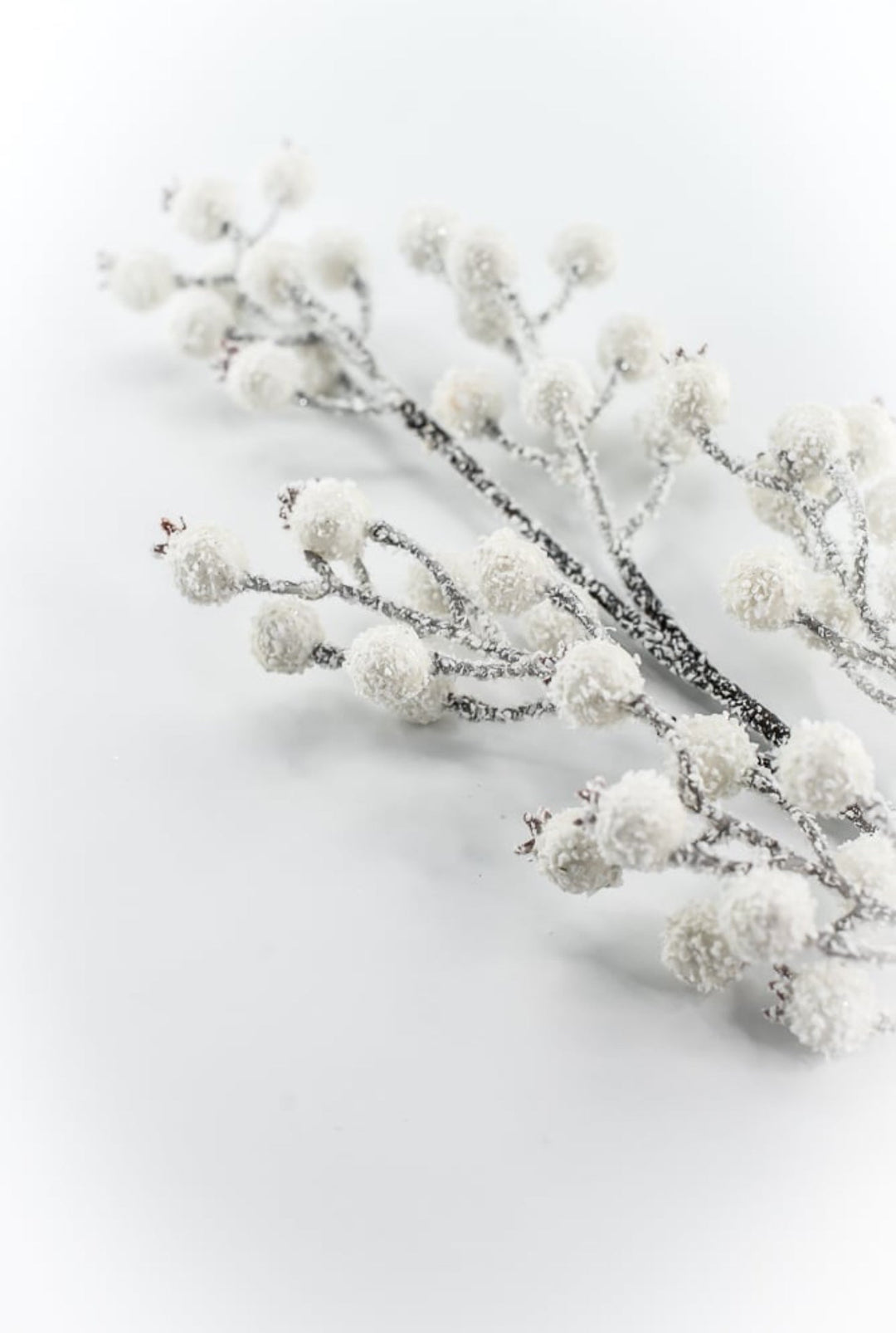 White Snowy Berry Pick - 29" - Greenery MarketXB661W