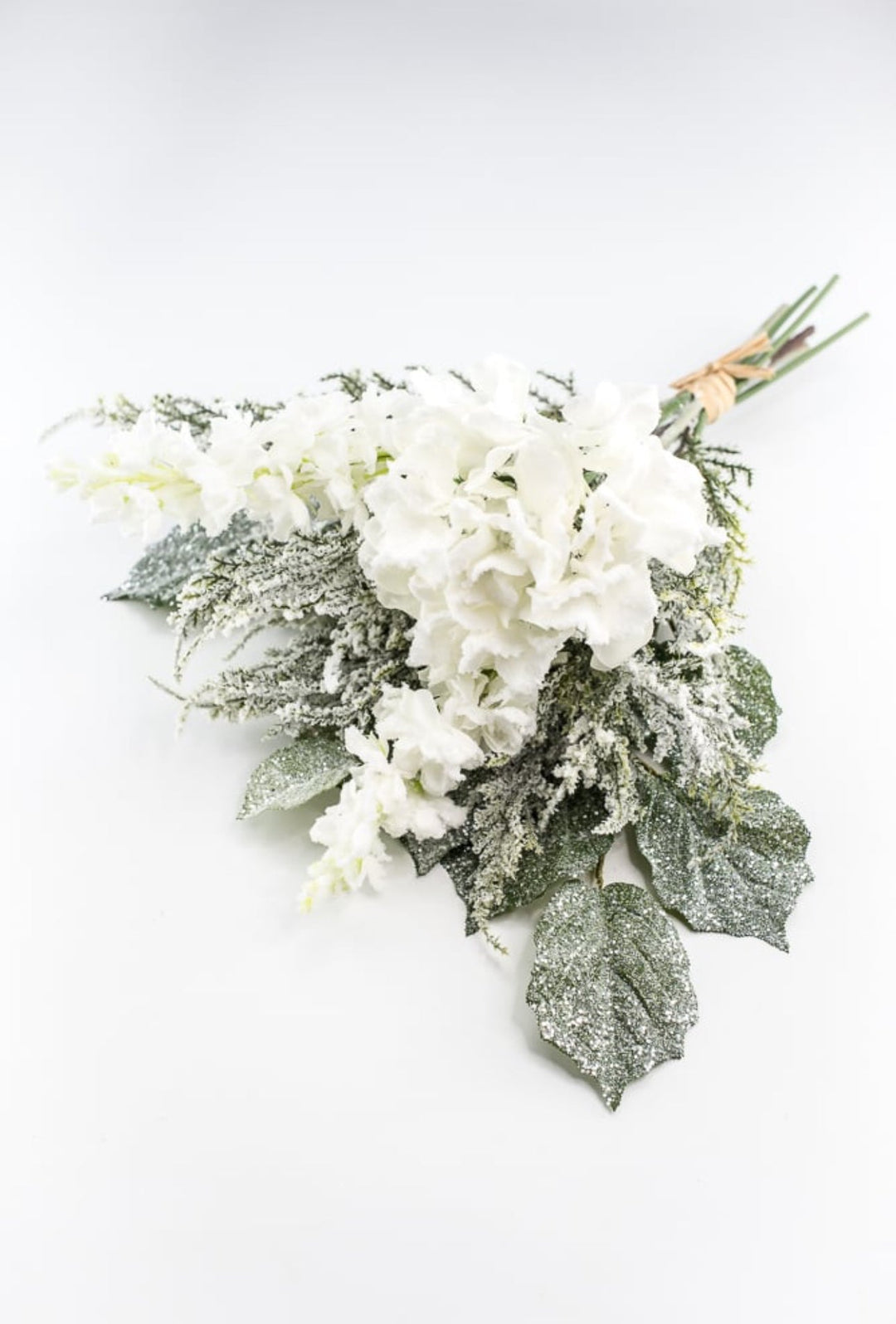 White snowy hydrangea and delphinium bundle - Greenery MarketArtificial FloraXP2388 - W