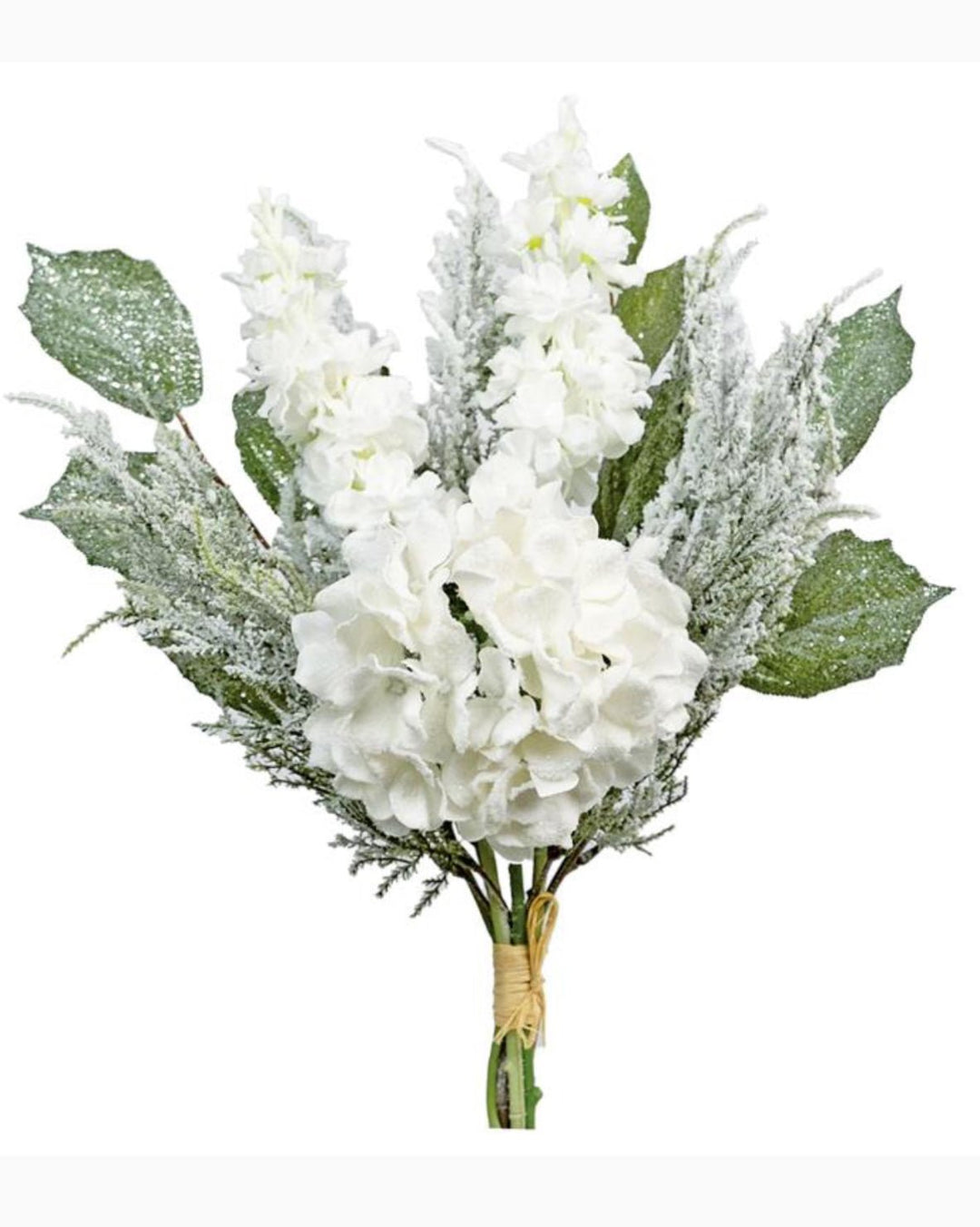 White snowy hydrangea and delphinium bundle - Greenery MarketArtificial FloraXP2388 - W