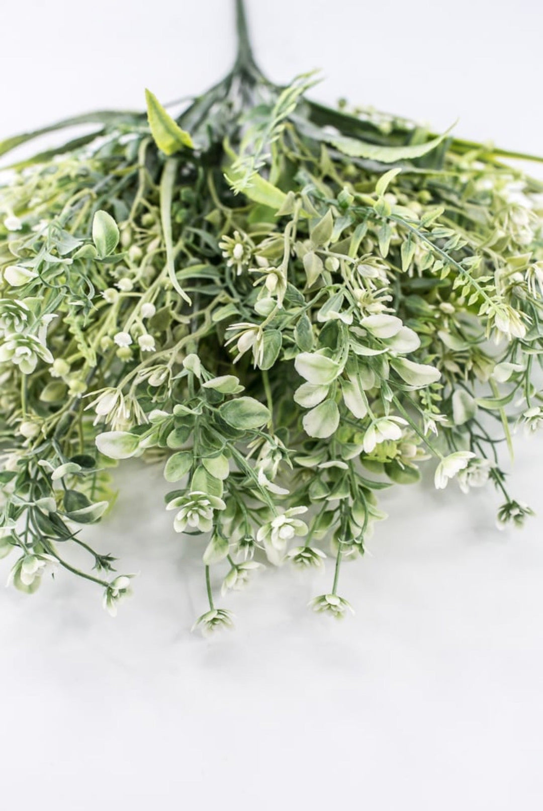 White Tipped Mixed Greenery Bush - 21" - Greenery Market85618-WT