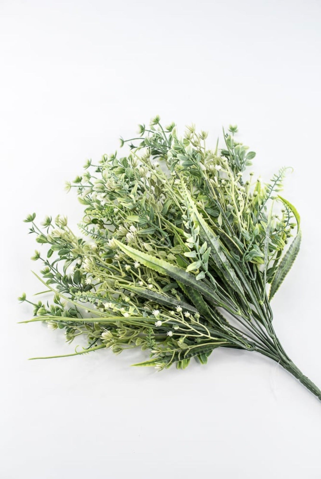 White Tipped Mixed Greenery Bush - 21" - Greenery Market85618-WT