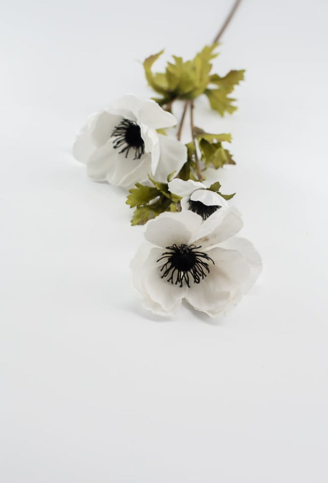 White velvet anemone spray - Greenery Marketartificial flowers4993 w