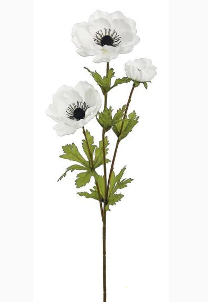 White velvet anemone spray - Greenery Marketartificial flowers4993 w