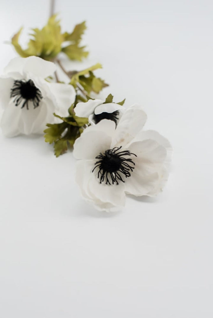 White velvet anemone spray - Greenery Marketartificial flowers4993 w