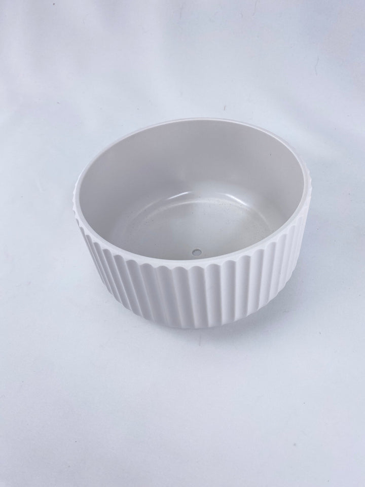 Whited Ribbed Melamine Garden - Greenery MarketP9335WH