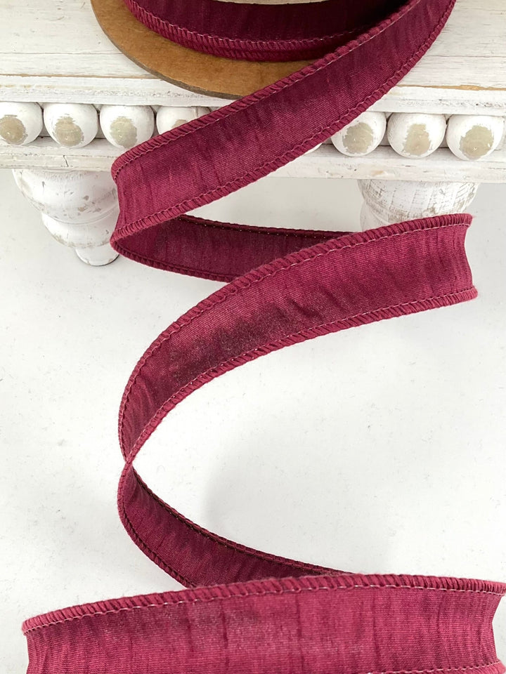 Wine Wired Dupioni Ribbon - 1" - Greenery Market9100W-275-