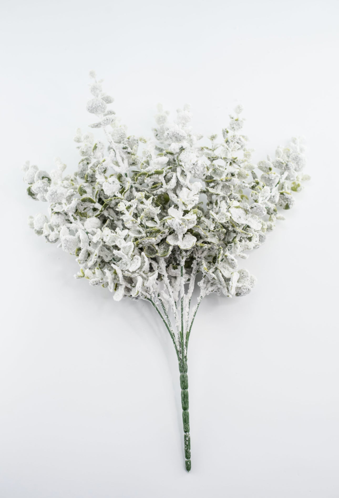 Winter heavy flocked eucalyptus bush - Greenery Market