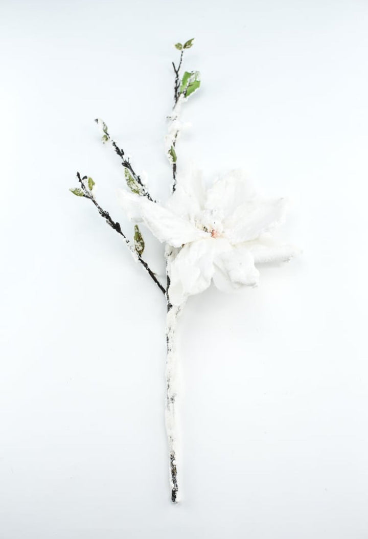 Winter, snowy magnolia stem - Greenery MarketArtificial FloraXS725 - W