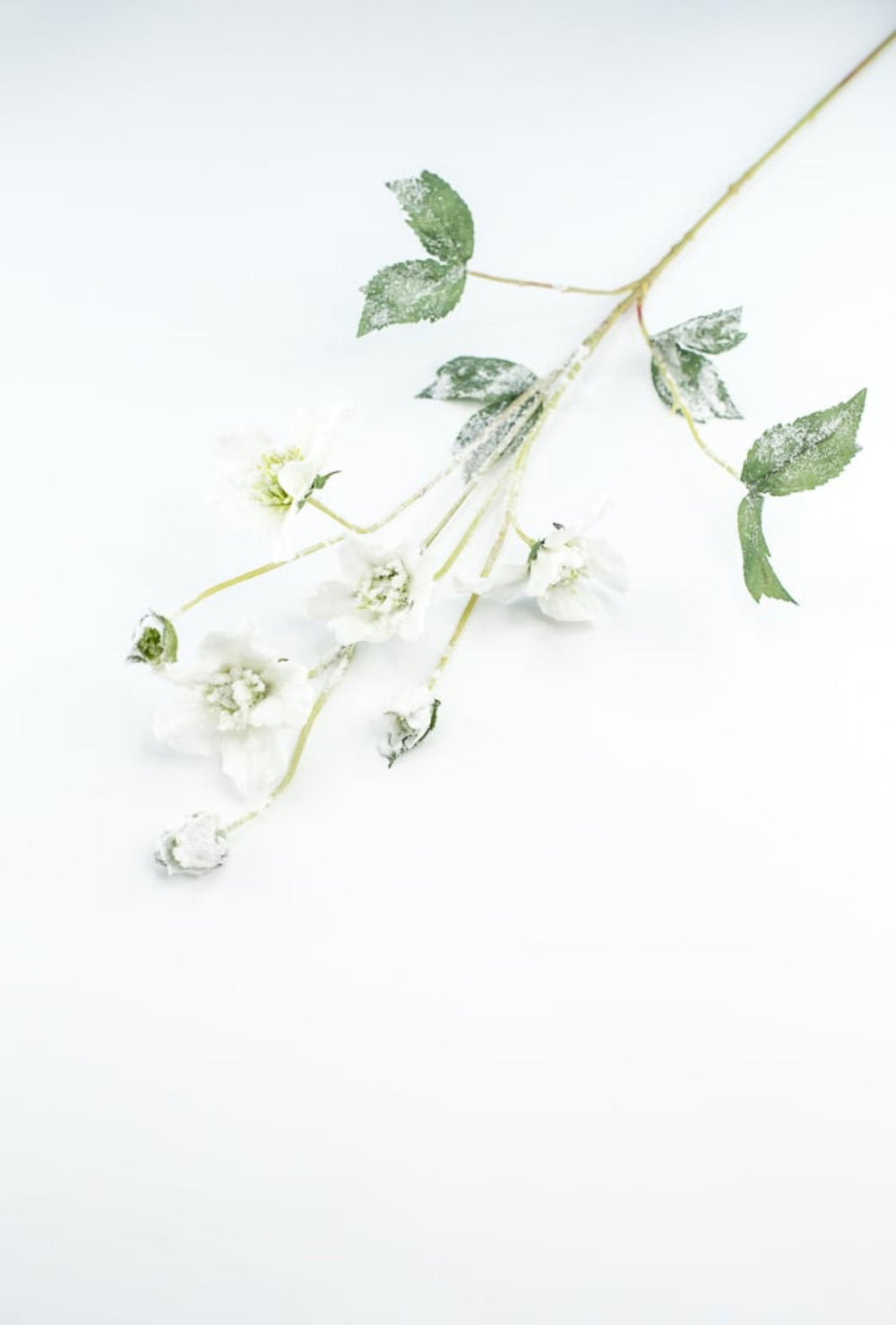 Winter snowy rose spray - Greenery Marketartificial flowersXS495 - W