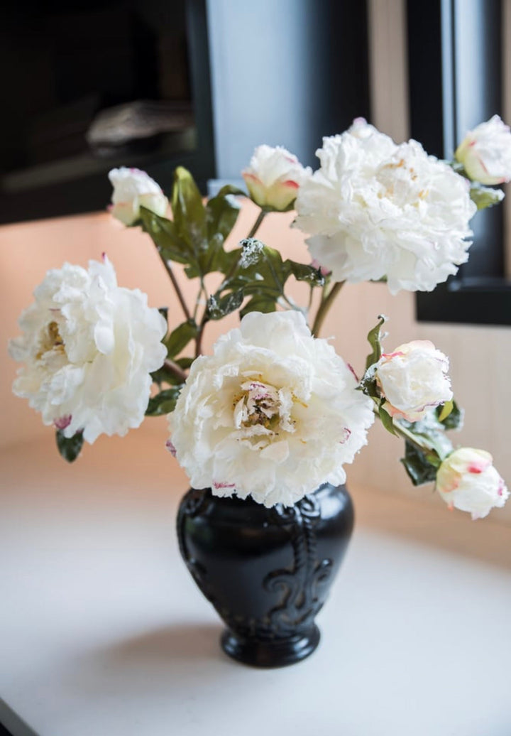 Winter white, snowy, peony spray - Greenery Marketartificial flowers174014