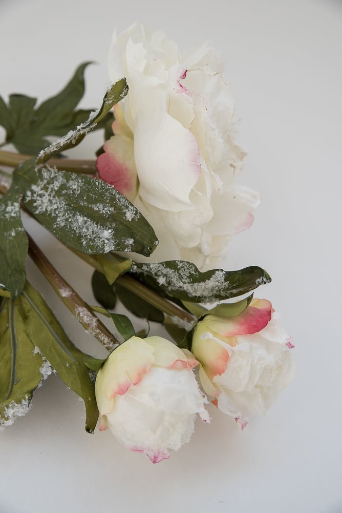 Winter white, snowy, peony spray - Greenery Marketartificial flowers174014