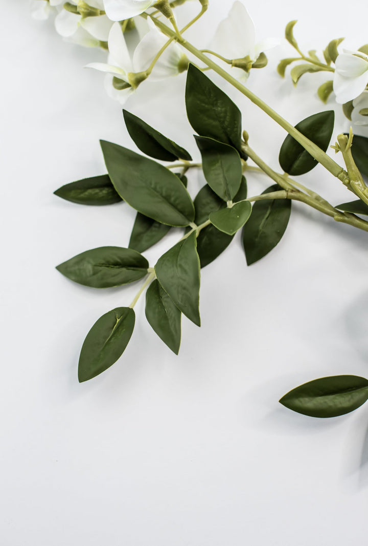 Wisteria spray - white - Greenery Market6463 - W