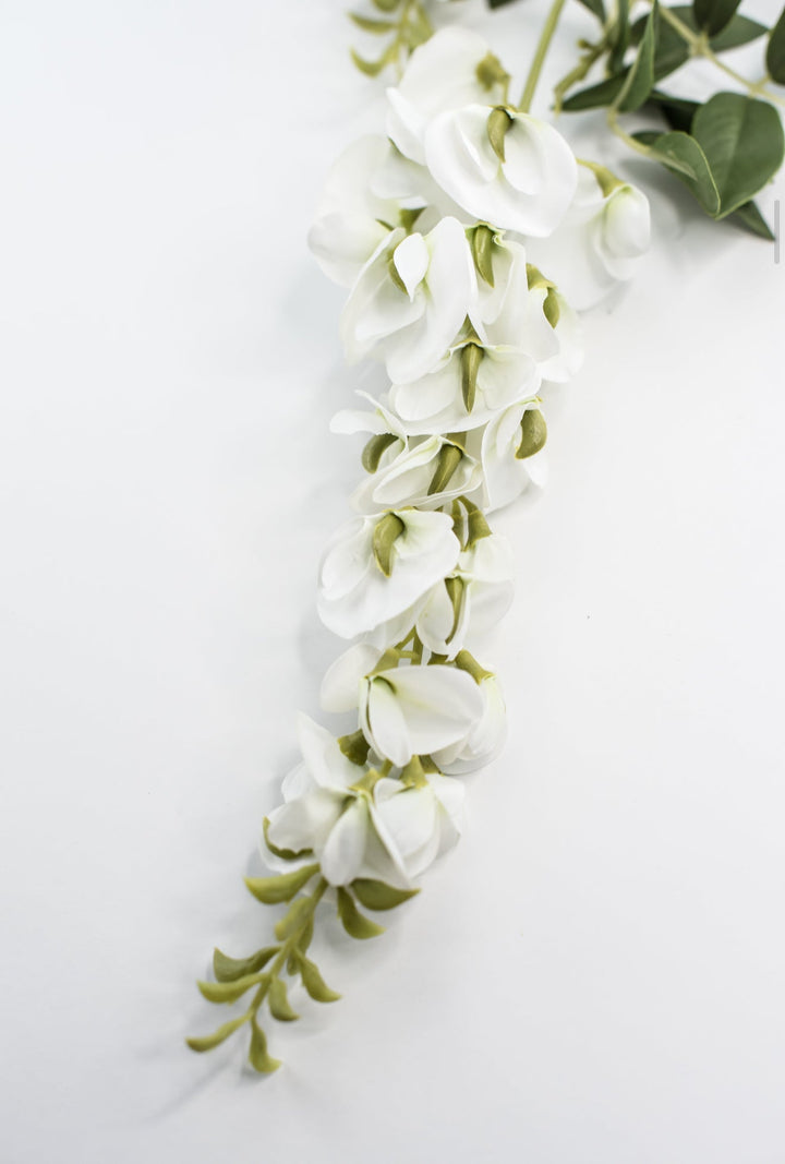 Wisteria spray - white - Greenery Market6463 - W