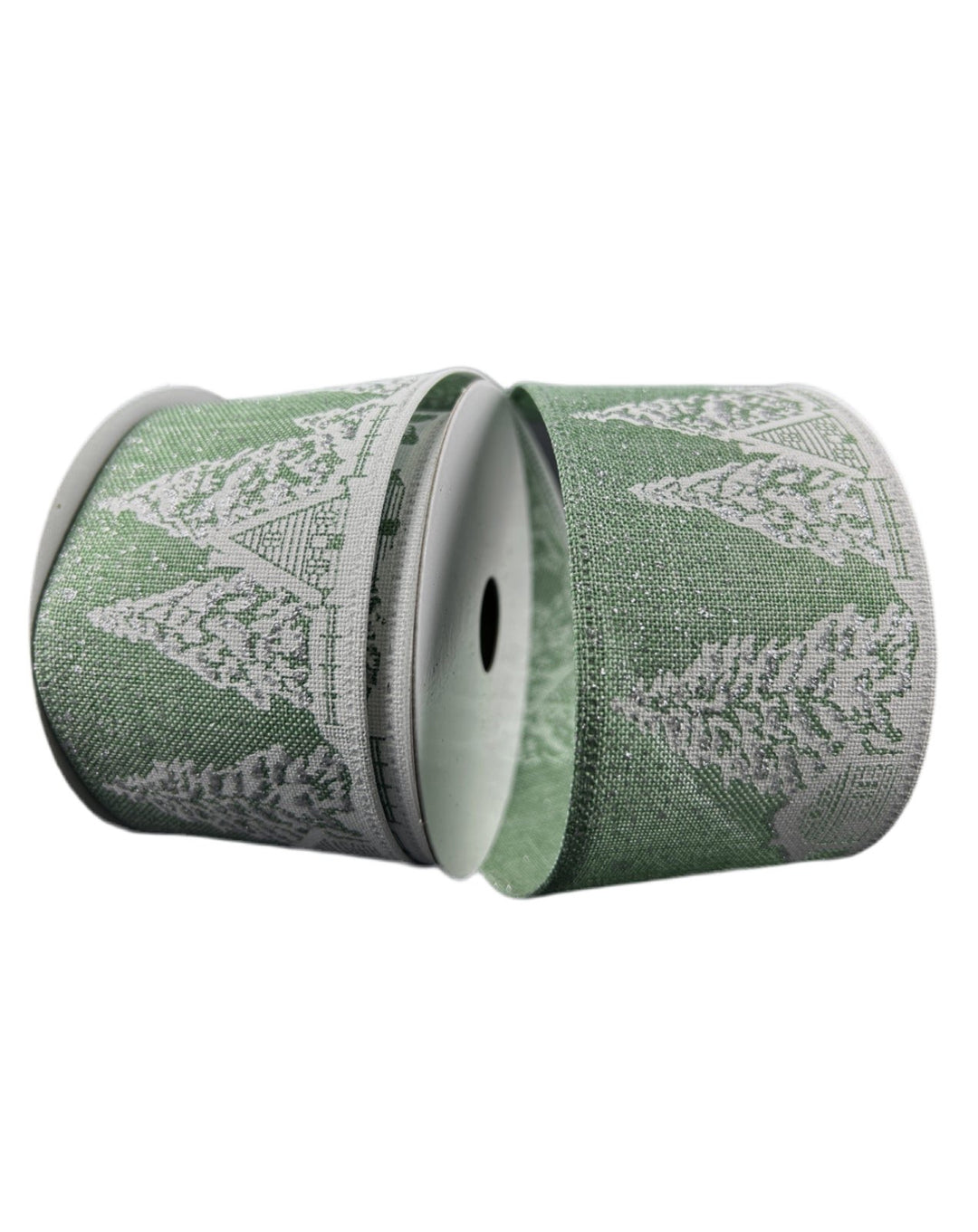 Woods cabin and trees wired ribbon , 2.5" - Greenery MarketRibbons & Trim76436 - 40 - 06