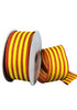 Yellow and orange stripe linen wired ribbon, 1.5" - Greenery MarketWired ribbon61226-09-49