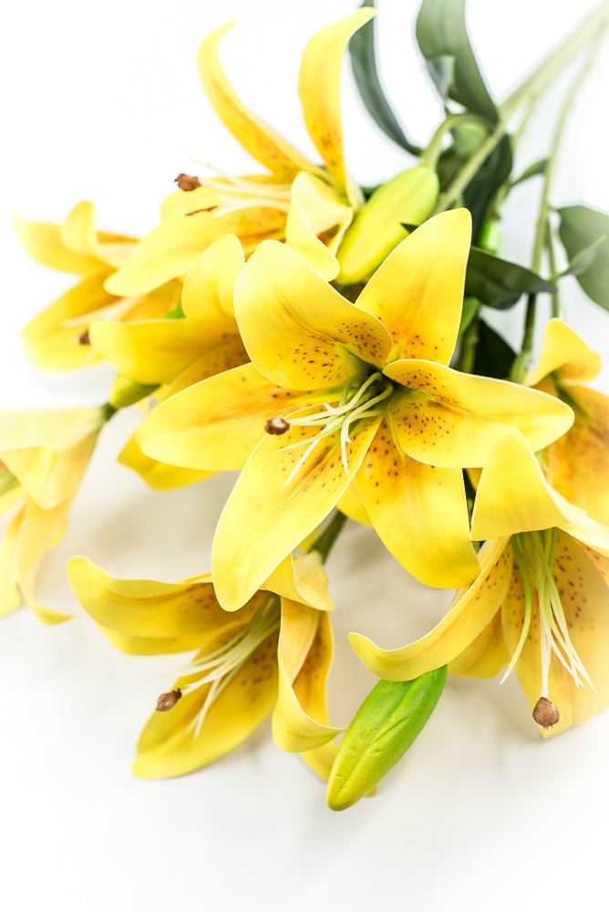 Yellow, Artificial, Lily Bush - Greenery MarketArtificial Flora35148YW