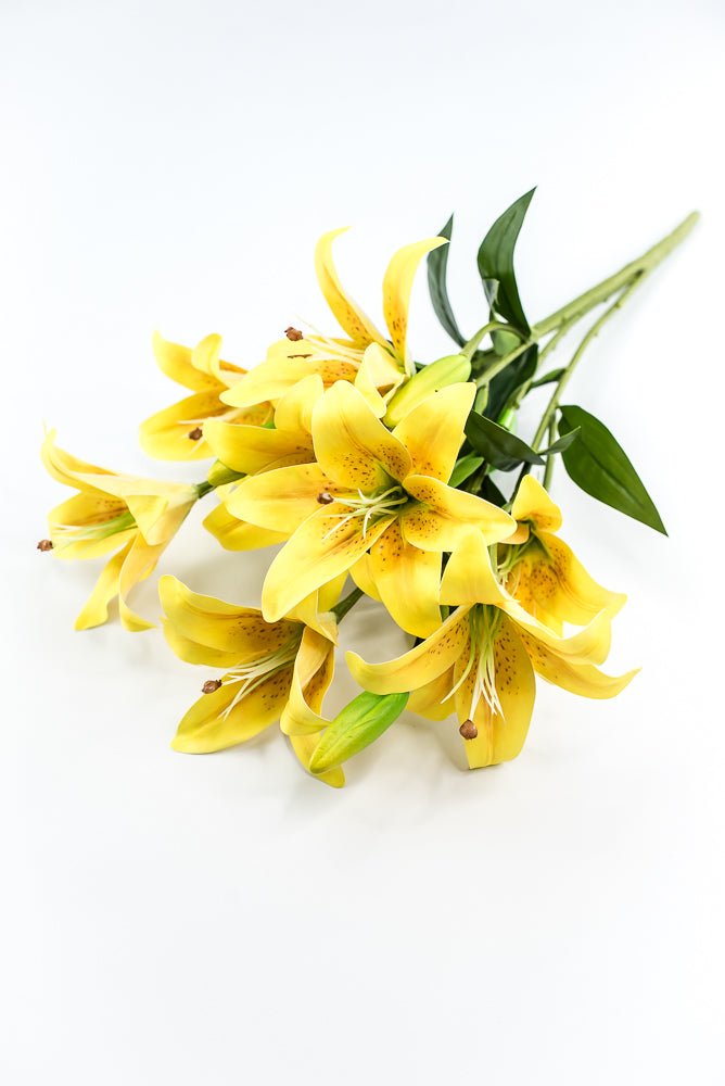 Yellow, Artificial, Lily Bush - Greenery MarketArtificial Flora35148YW