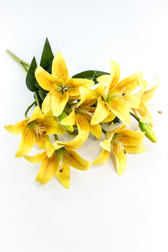 Yellow, Artificial, Lily Bush - Greenery MarketArtificial Flora35148YW