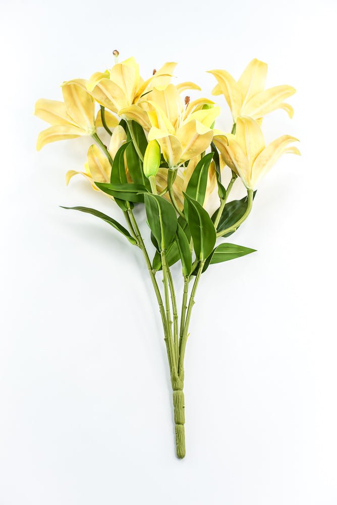 Yellow, Artificial, Lily Bush - Greenery MarketArtificial Flora35148YW
