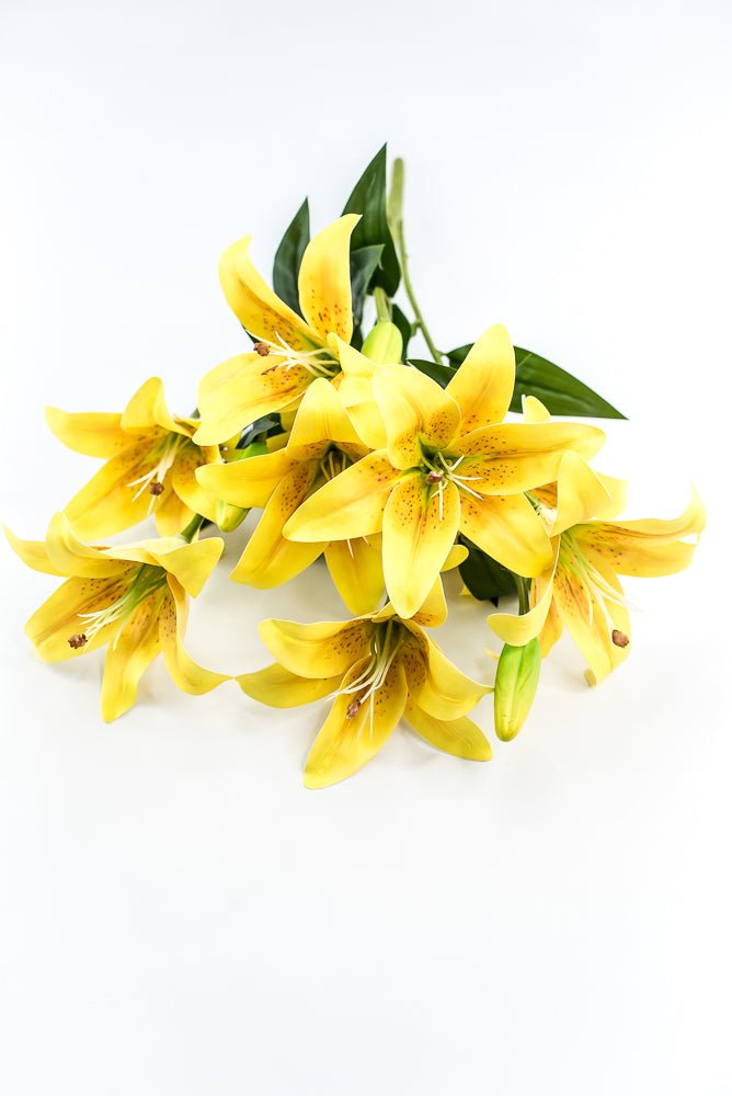 Yellow, Artificial, Lily Bush - Greenery MarketArtificial Flora35148YW