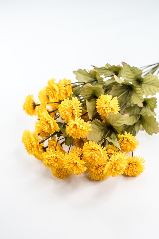 Yellow, Artificial Mum Bush - GM Exclusive - Greenery MarketGM332202YW
