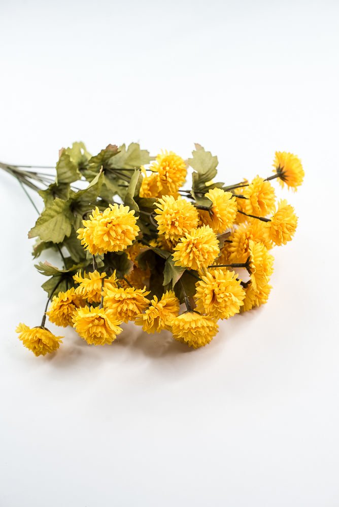 Yellow, Artificial Mum Bush - GM Exclusive - Greenery MarketGM332202YW
