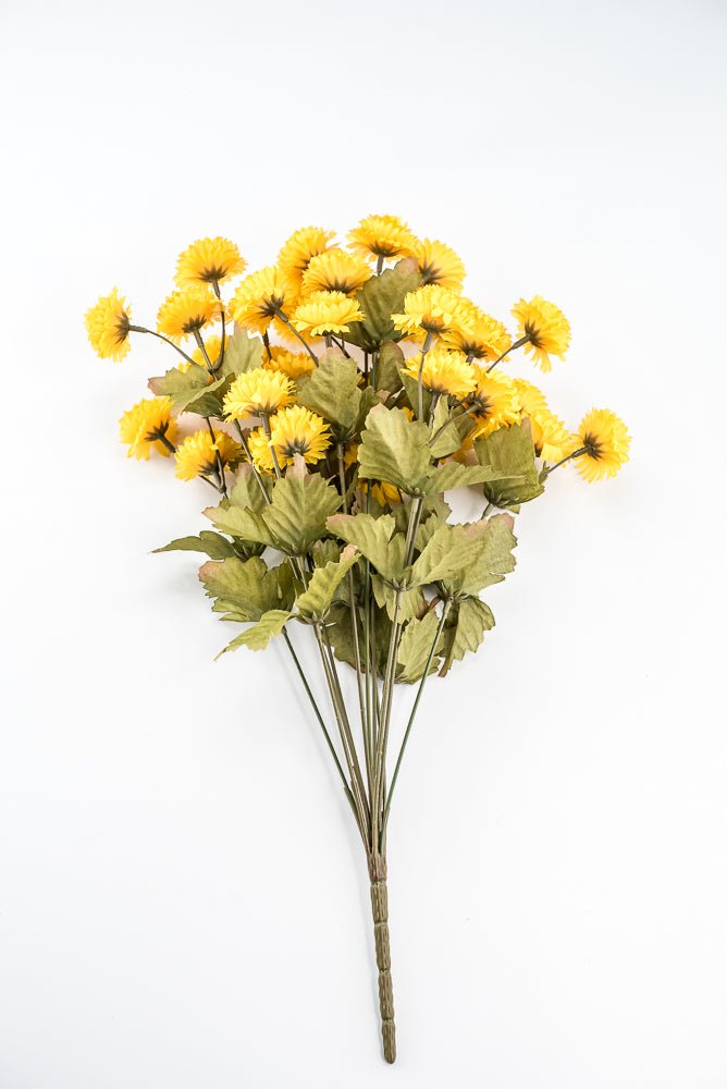 Yellow, Artificial Mum Bush - GM Exclusive - Greenery MarketGM332202YW