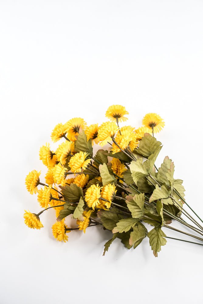 Yellow, Artificial Mum Bush - GM Exclusive - Greenery MarketGM332202YW