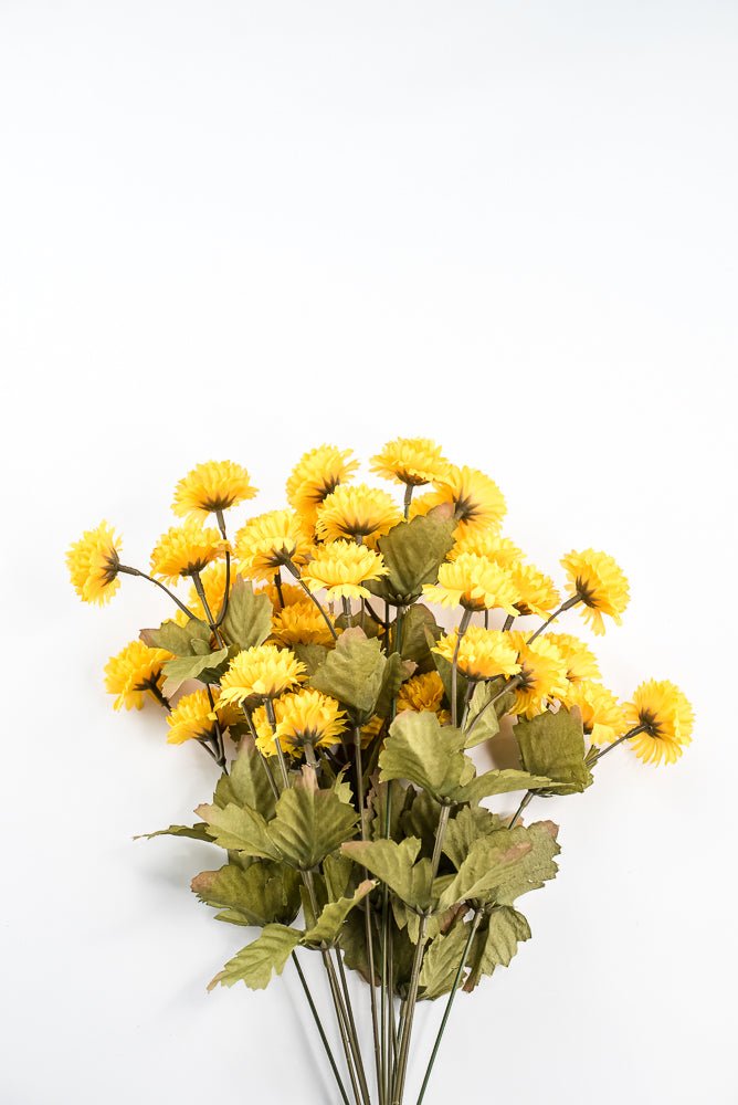 Yellow, Artificial Mum Bush - GM Exclusive - Greenery MarketGM332202YW