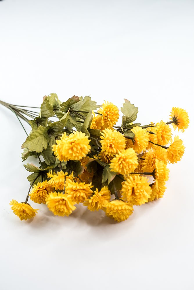 Yellow, Artificial Mum Bush - GM Exclusive - Greenery MarketGM332202YW