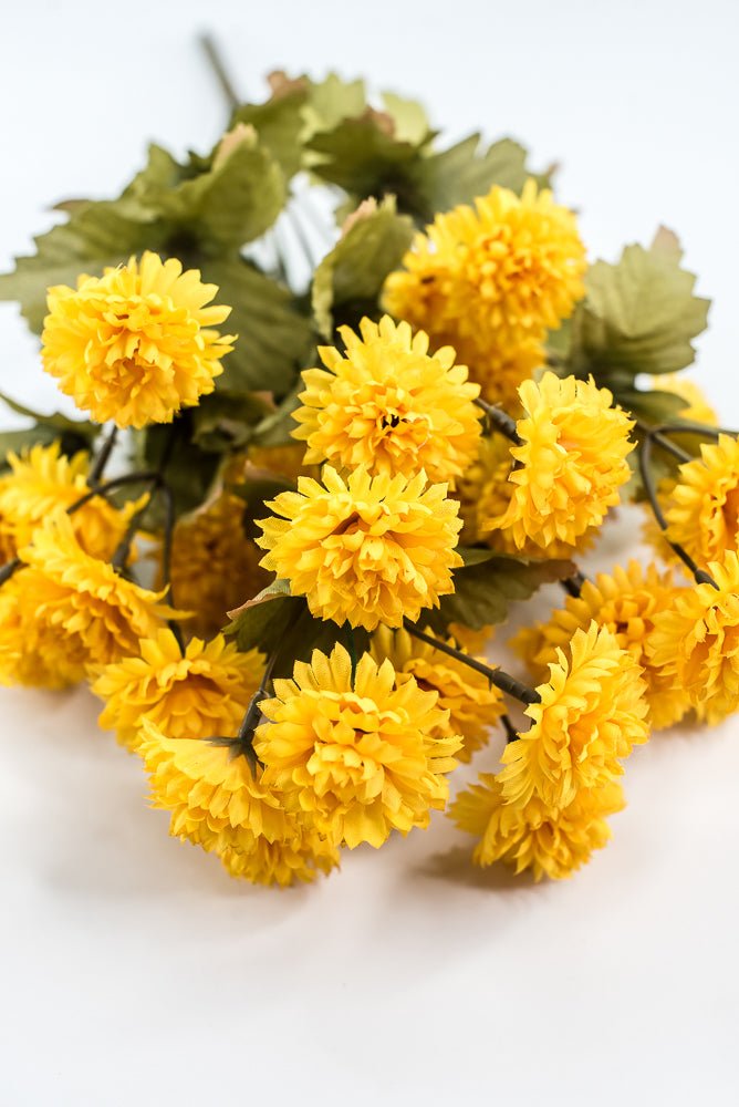 Yellow, Artificial Mum Bush - GM Exclusive - Greenery MarketGM332202YW