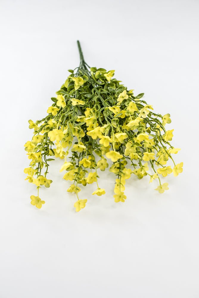 Yellow filler flower and greenery bush - Greenery Marketartificial flowers83416-YEL
