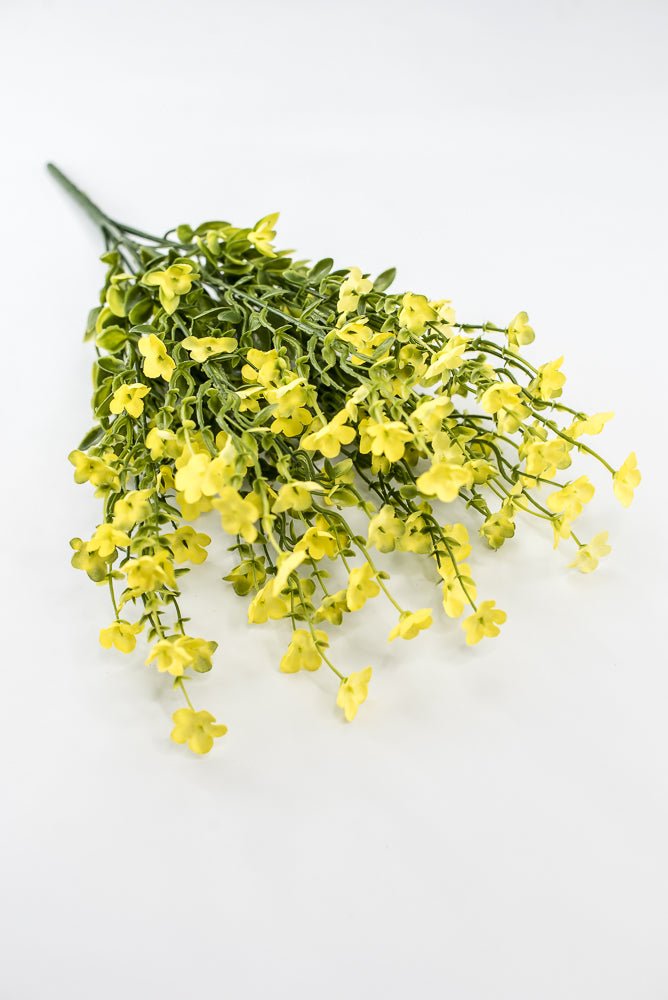 Yellow filler flower and greenery bush - Greenery Marketartificial flowers83416-YEL