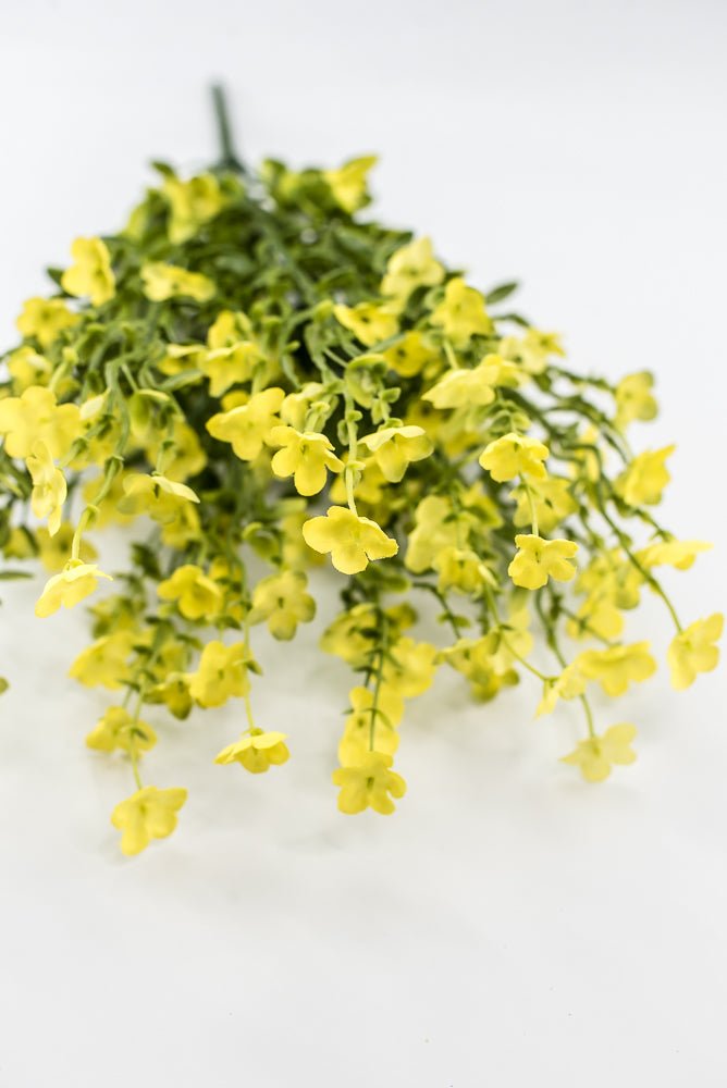 Yellow filler flower and greenery bush - Greenery Marketartificial flowers83416-YEL