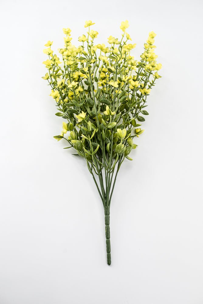 Yellow filler flower and greenery bush - Greenery Marketartificial flowers83416-YEL