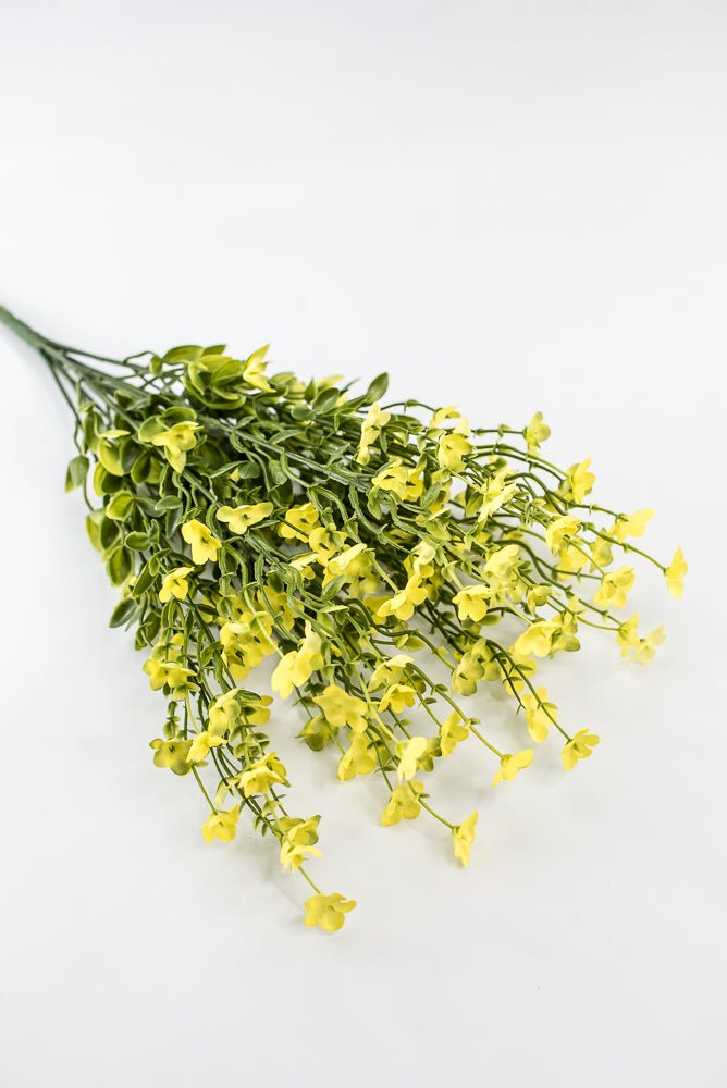 Yellow filler flower and greenery bush - Greenery Marketartificial flowers83416-YEL