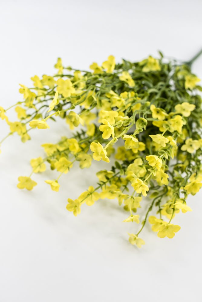 Yellow filler flower and greenery bush - Greenery Marketartificial flowers83416-YEL
