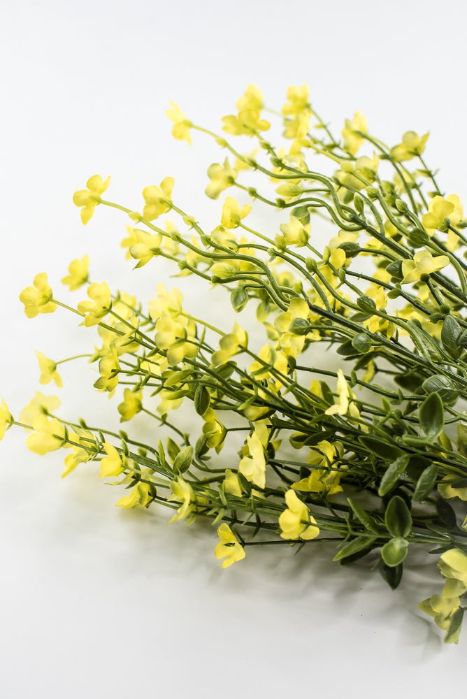 Yellow filler flower and greenery bush - Greenery Marketartificial flowers83416-YEL