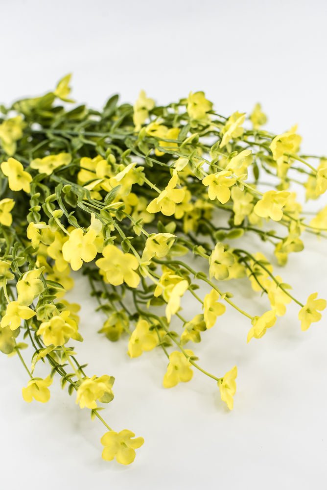 Yellow filler flower and greenery bush - Greenery Marketartificial flowers83416-YEL