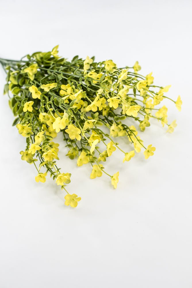 Yellow filler flower and greenery bush - Greenery Marketartificial flowers83416-YEL