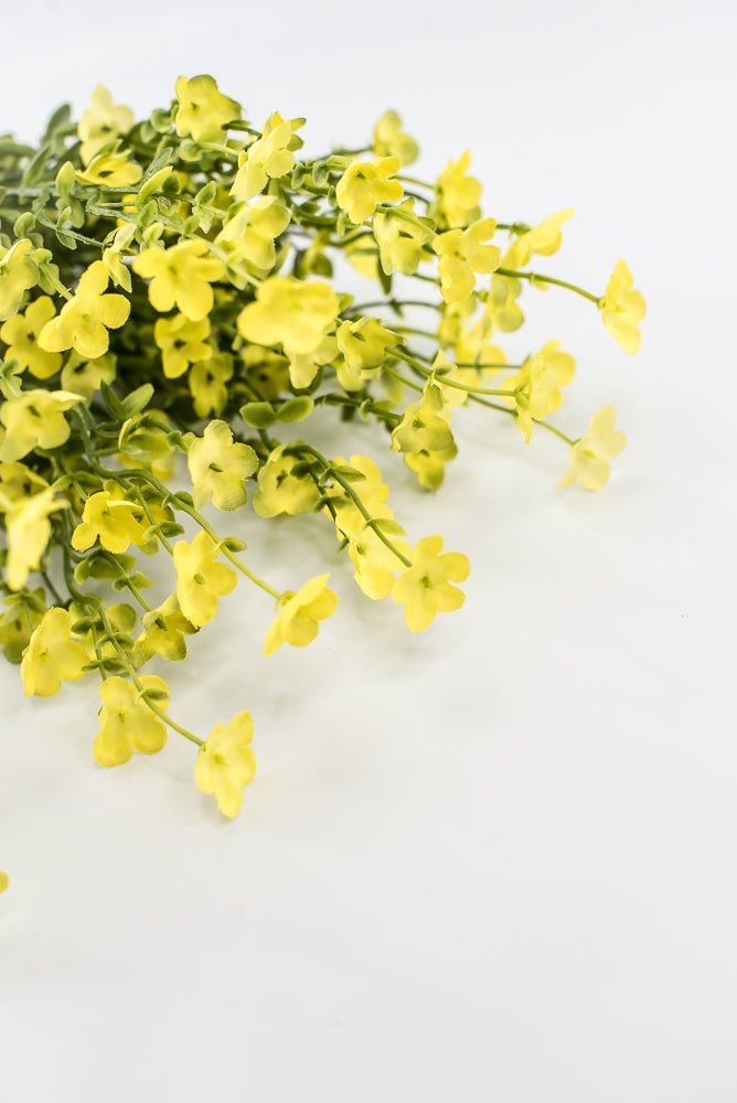 Yellow filler flower and greenery bush - Greenery Marketartificial flowers83416-YEL