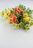 Yellow, green, and orange mini ranunculus bush 16” - Greenery Market84055-GNYELCOR