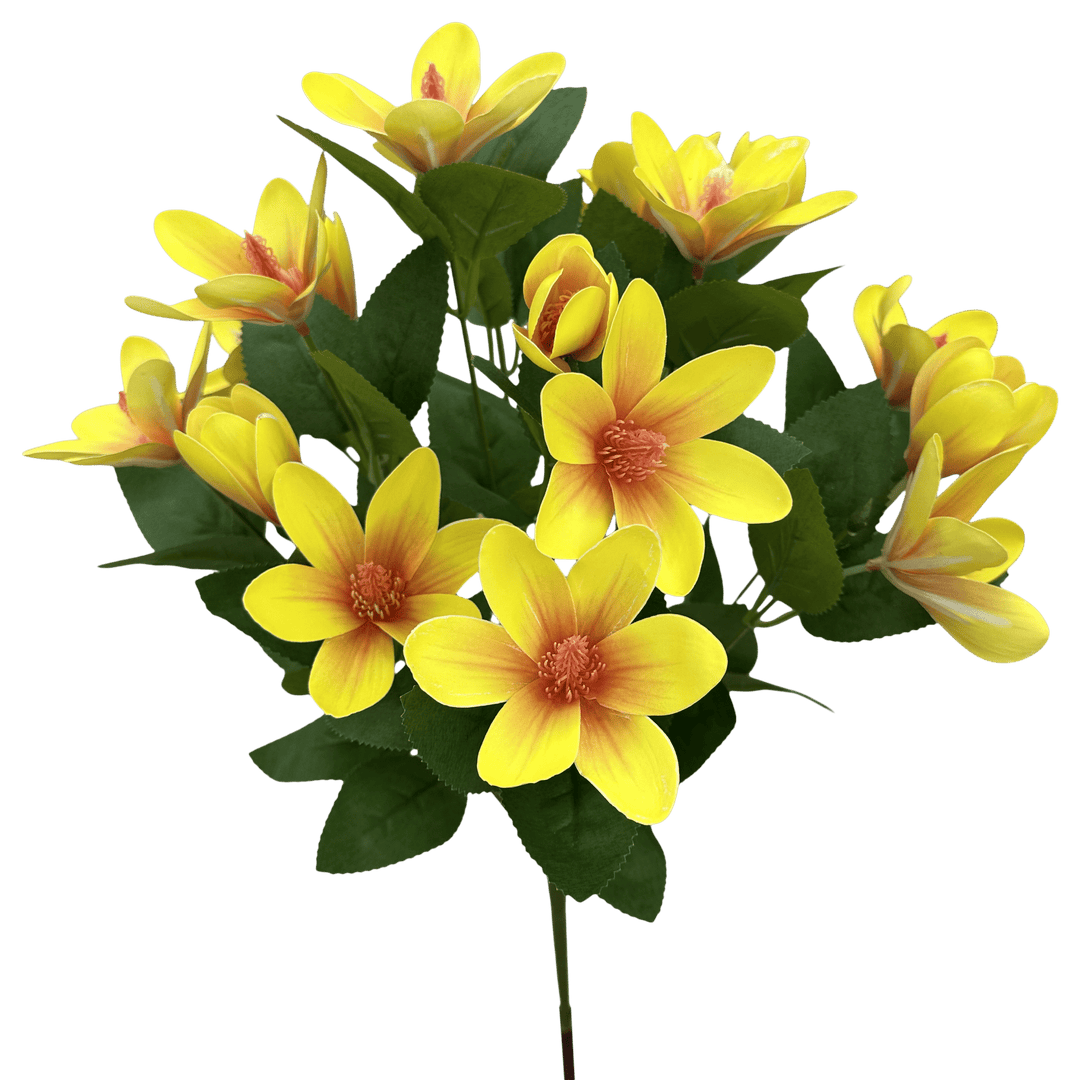 Yellow Japanese Magnolia Bush - 20" - Greenery MarketArtificial Flowers64010YW