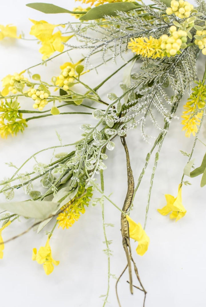 Yellow Lavender Berry Filler Spray - 23" - Greenery Market60919-YEL