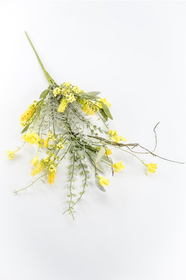 Yellow Lavender Berry Filler Spray - 23" - Greenery Market60919-YEL