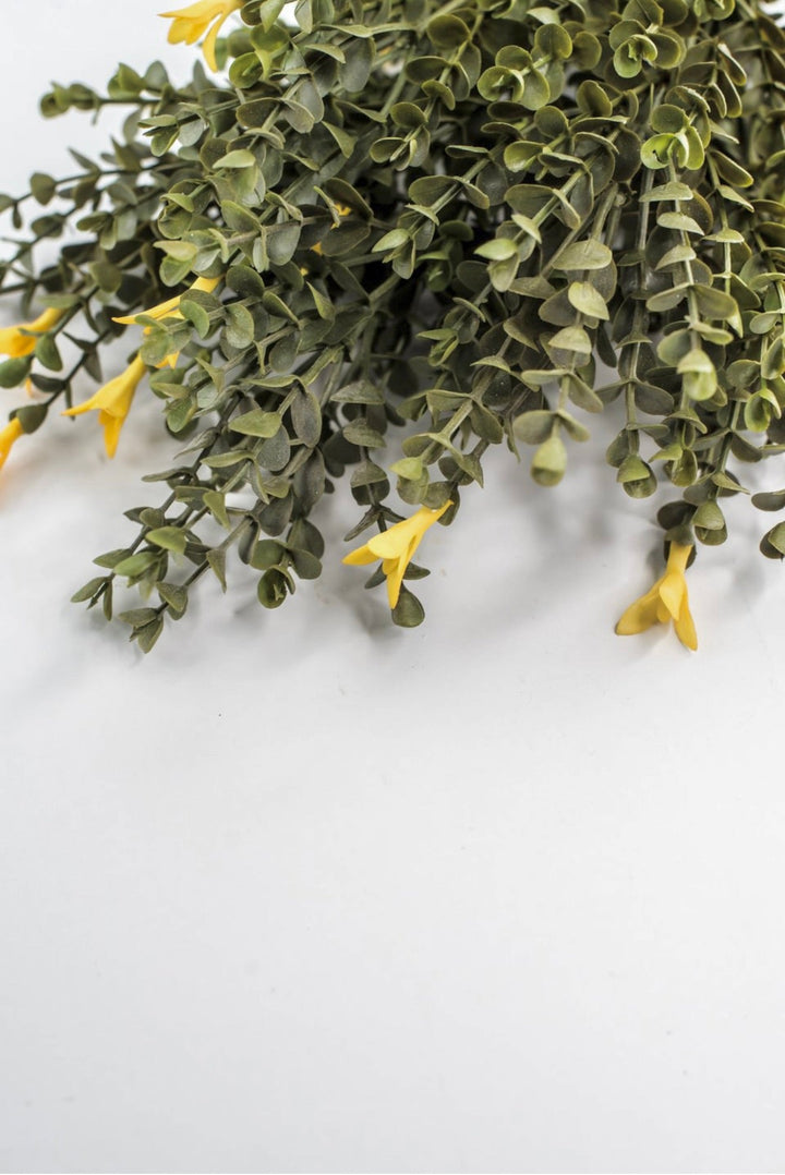 Yellow Mini Flower And Eucalyptus Bush - Greenery Market85272-YEL