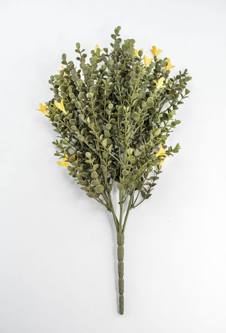Yellow Mini Flower And Eucalyptus Bush - Greenery Market85272-YEL